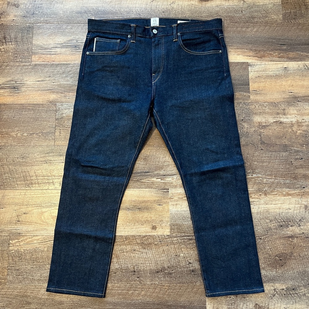 Hiroshi Kato-The Scissors Slim Tapered- Indigo Raw 10.5oz Selvedge- Size 36/26.5